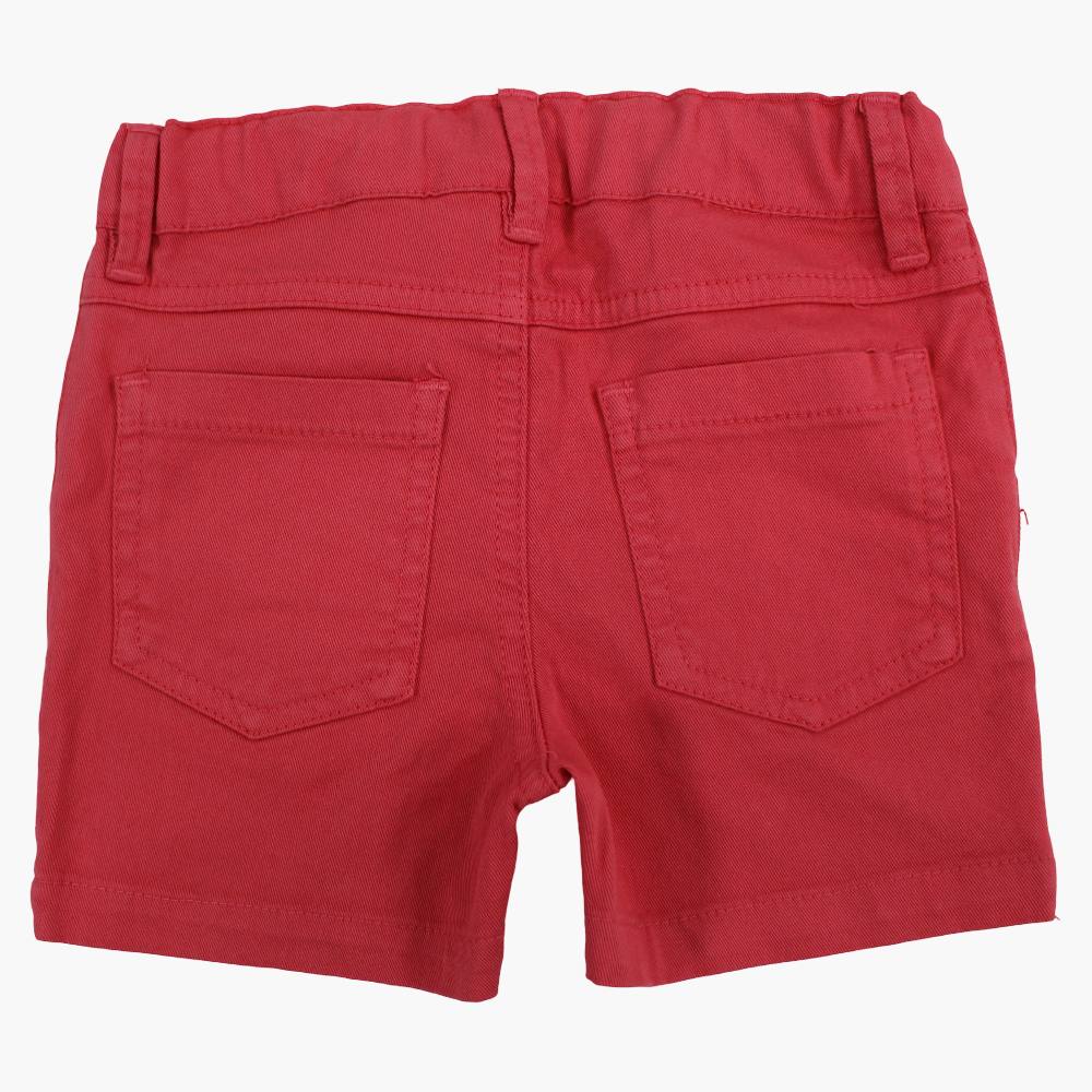 Baby Boys Gabardine Shorts - Watermelon