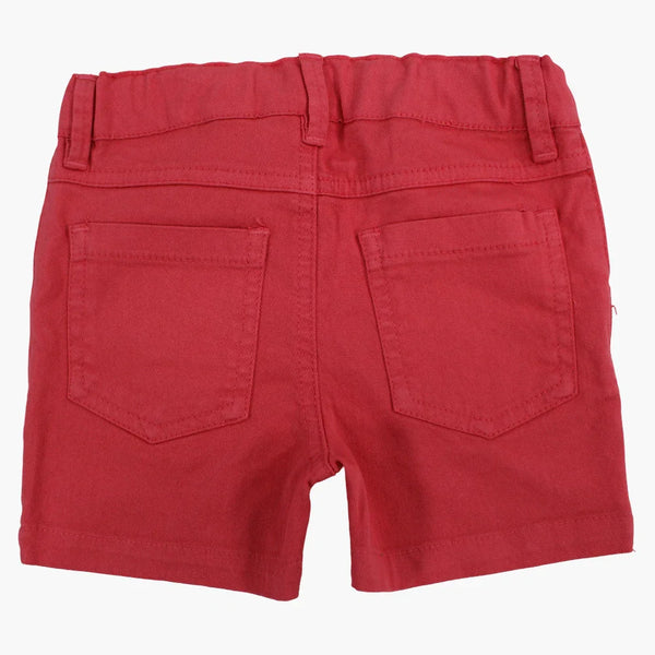 Baby Boys Gabardine Shorts - Watermelon