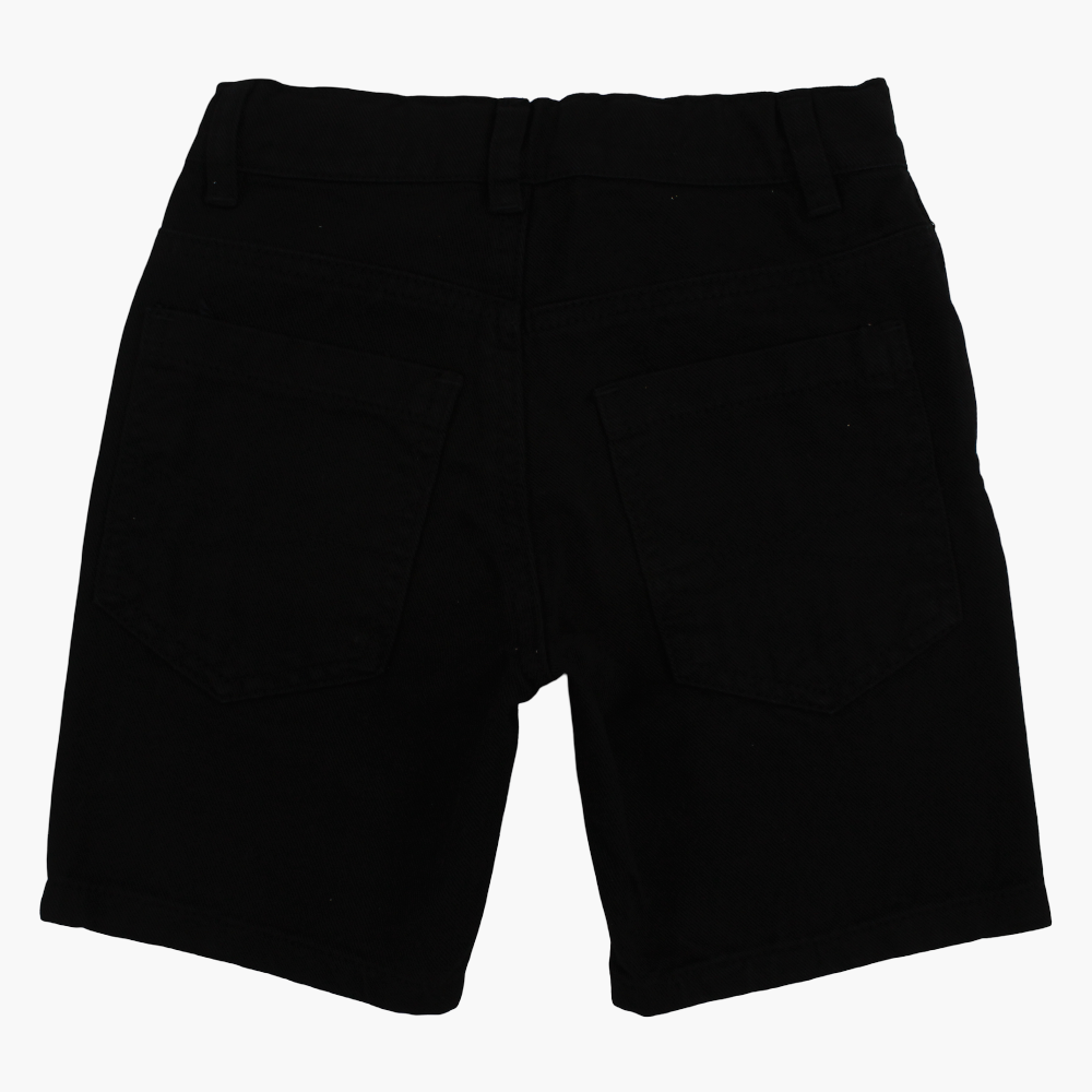 Boys Gabardine Shorts – Black
