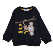 Boys Long Sleeve Sweatshirt – Navy Banana Print