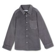 Boys Velvet Shirt – Grey