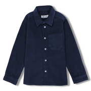 Boys Velvet Shirt – Navy