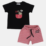 Baby Boys 2-Piece Outfit Set – Little Pirate (Black)