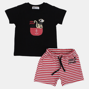 Baby Boys 2-Piece Outfit Set – Little Pirate (Black)