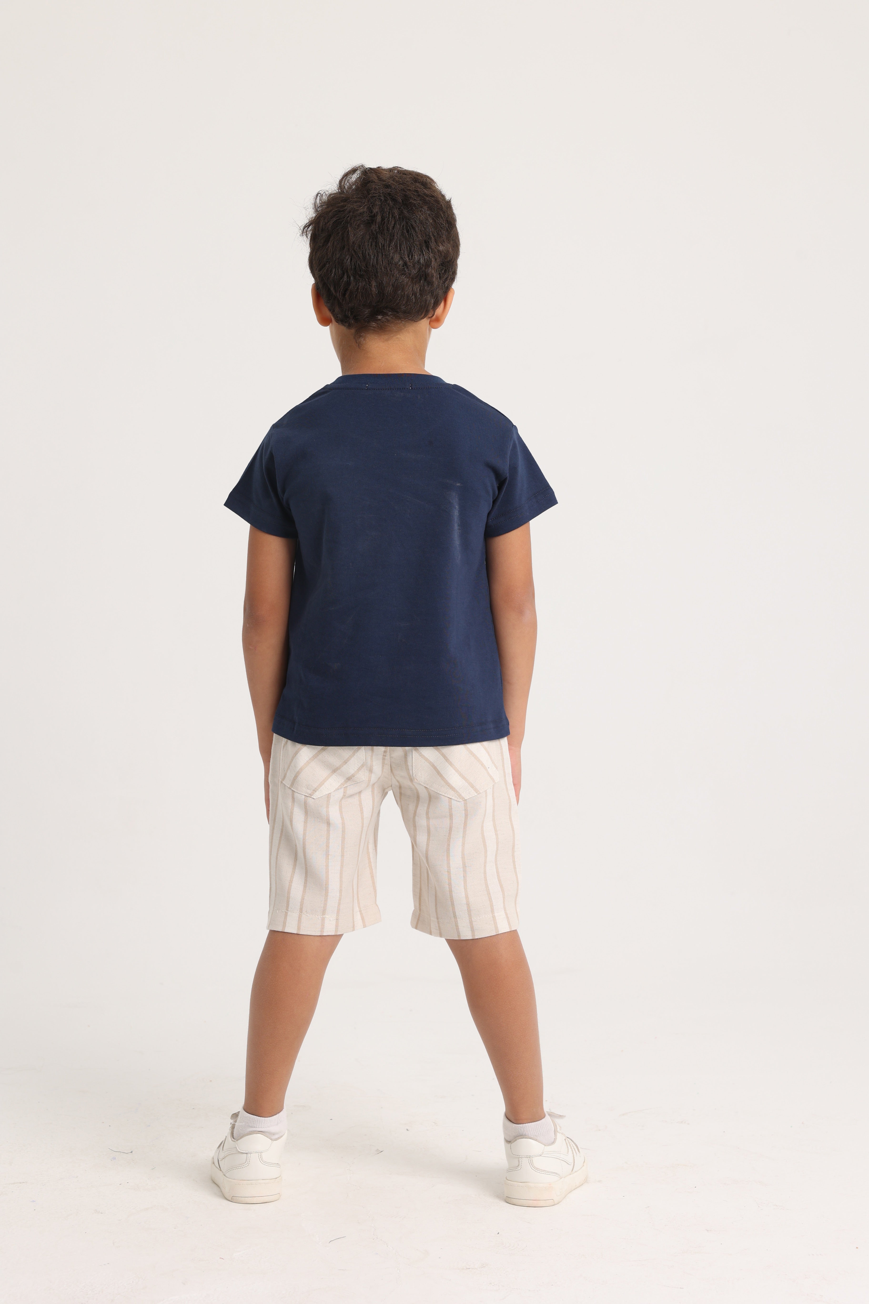 Baby Boys T-Shirt – Little Pirate (Navy)