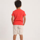 Baby Boys Short-Sleeved T-Shirt – Red Little Pirate