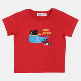 Baby Boys Short-Sleeved T-Shirt – Red Little Pirate
