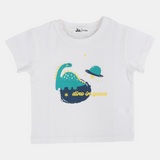Baby Boys Short-Sleeved T-Shirt  – Off-White Dino in Space