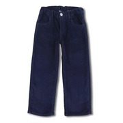 Boys Velvet Pants – Navy