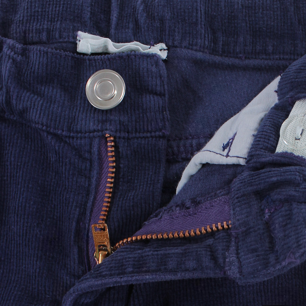 Boys Velvet Pants – Navy
