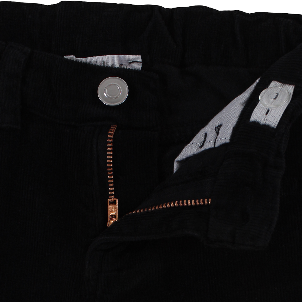 Boys Velvet Pants – Black