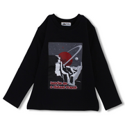 Boys Cotton T-Shirt – Black with “Sunrise on a Distant Planet” Print