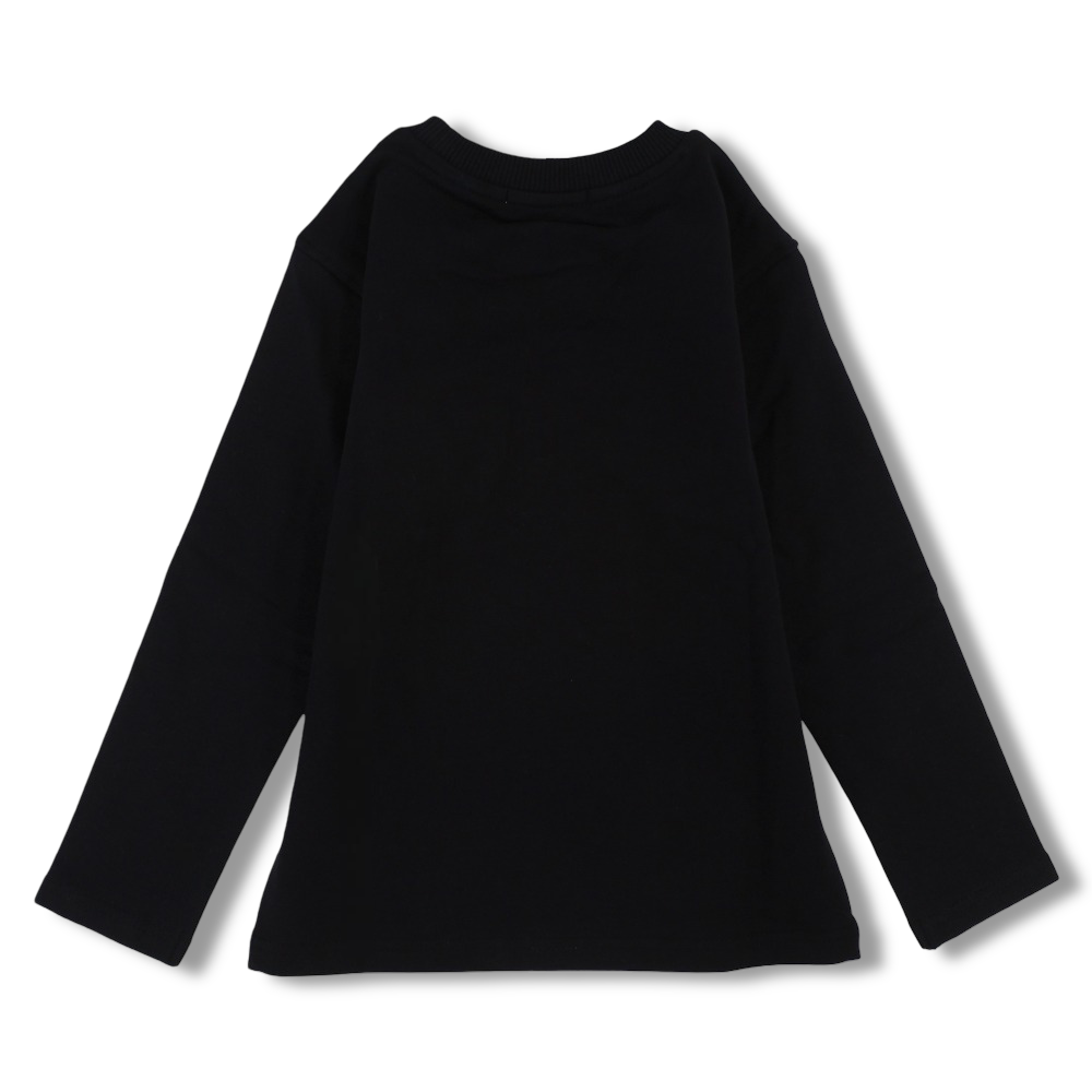 Boys Cotton T-Shirt – Black with “Sunrise on a Distant Planet” Print