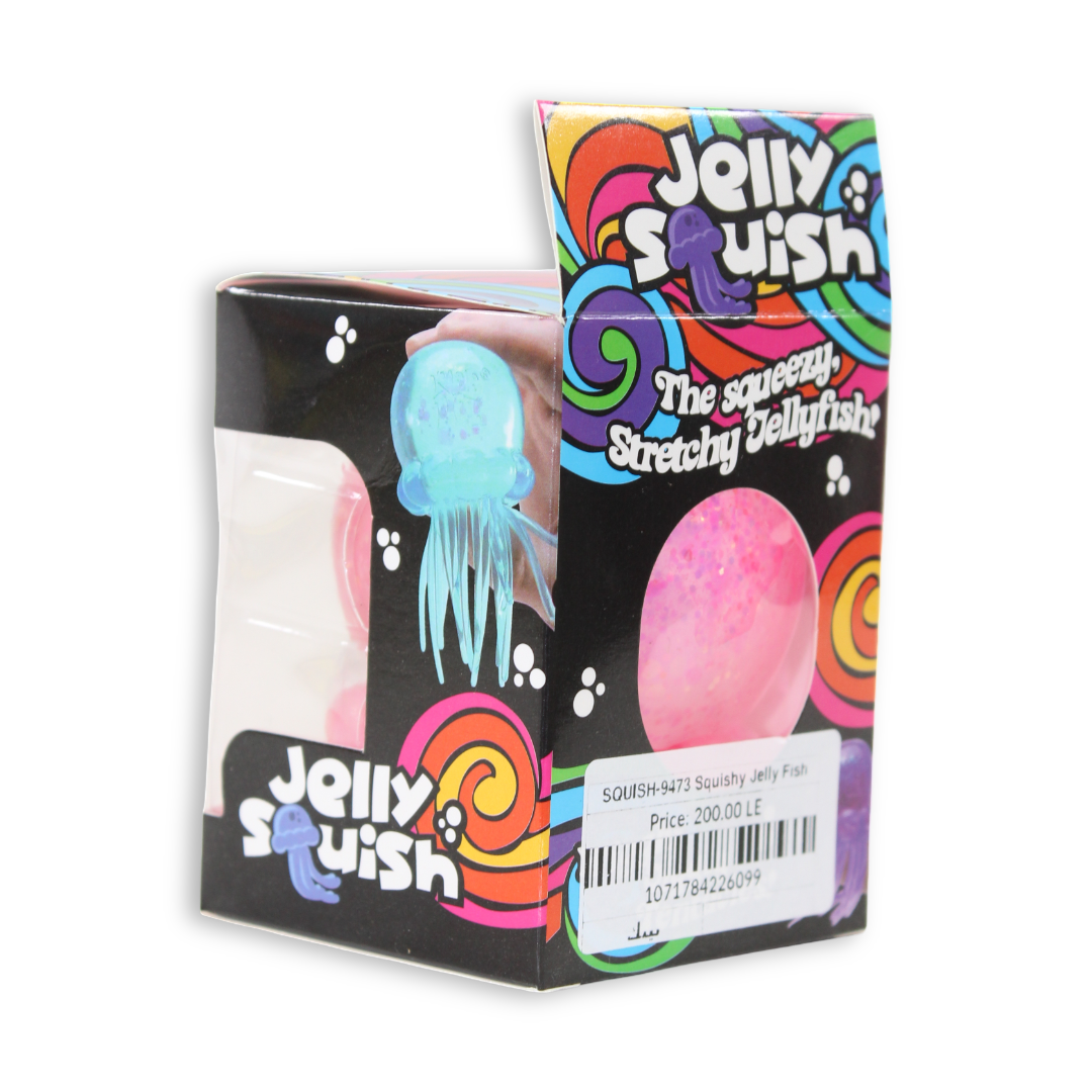 Bingo Jellyfish Maltose Glitter Squishy Toy – Pink 180 G