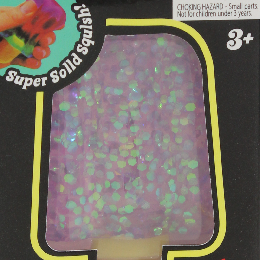 Sugar Ice Cream Glitter Squishy Fidget Toy – Purple