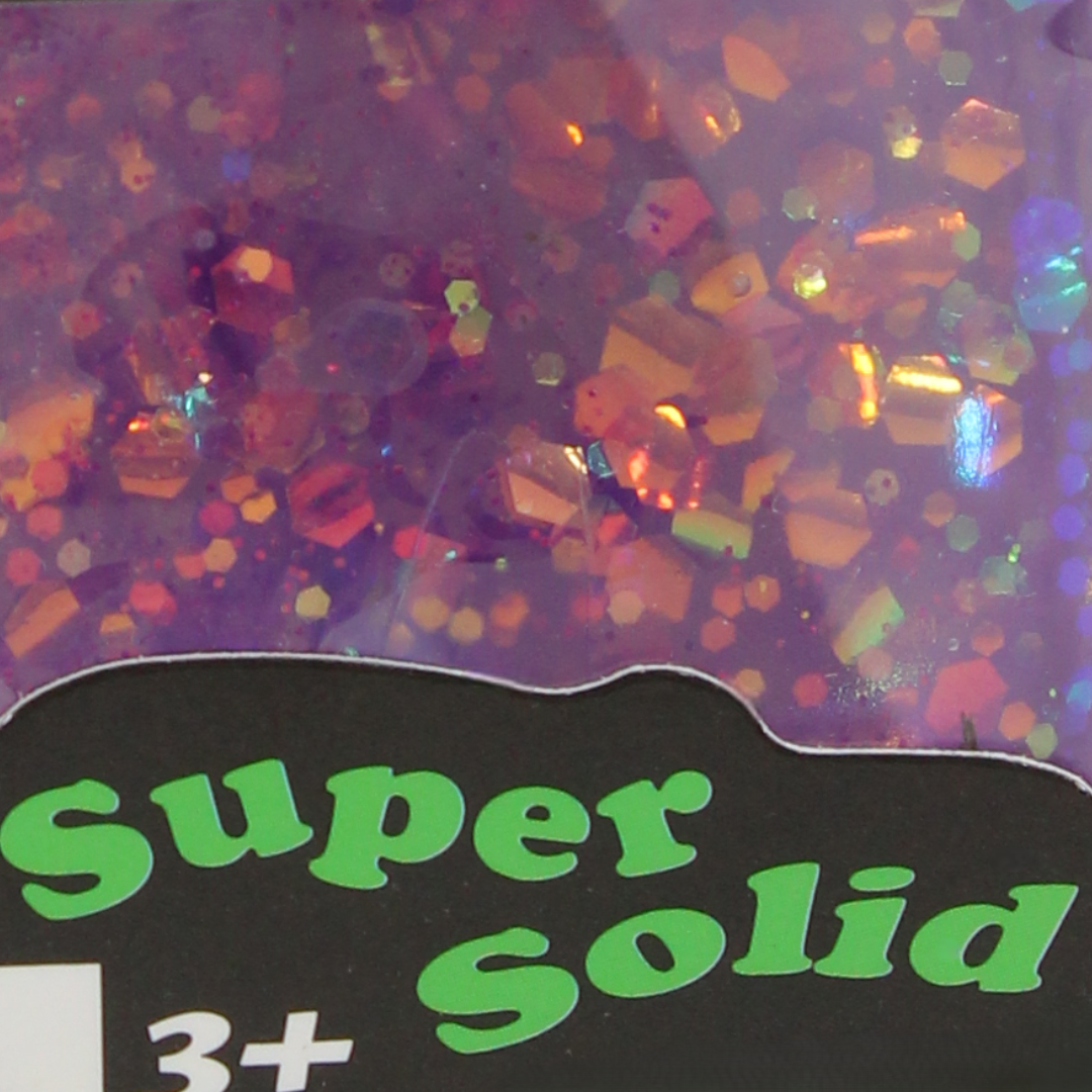 Sugar Cube Glitter Squishy Fidget Toy 5cm – Purple