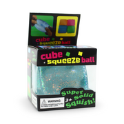Sugar Cube Glitter Squishy Fidget Toy 5cm – Blue