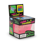 Sugar Cube Glitter Squishy Fidget Toy 5cm – Pink