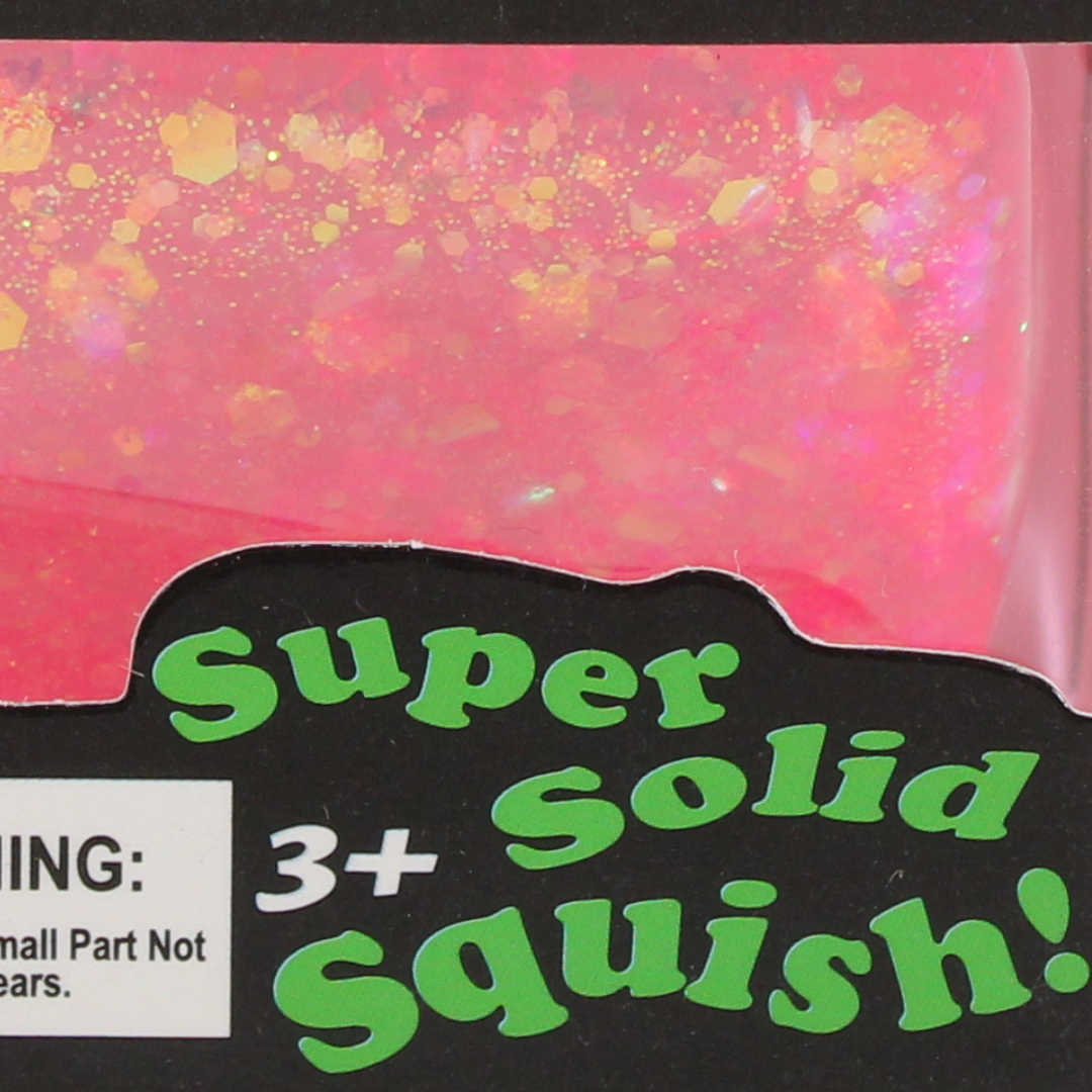 Sugar Cube Glitter Squishy Fidget Toy 5cm – Pink