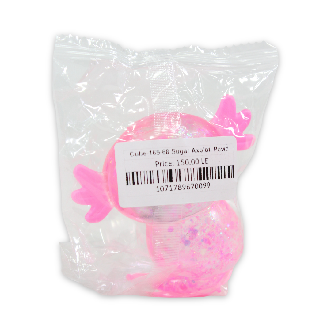 Sugar Axolotl Glitter Squishy Fidget Toy – Pink