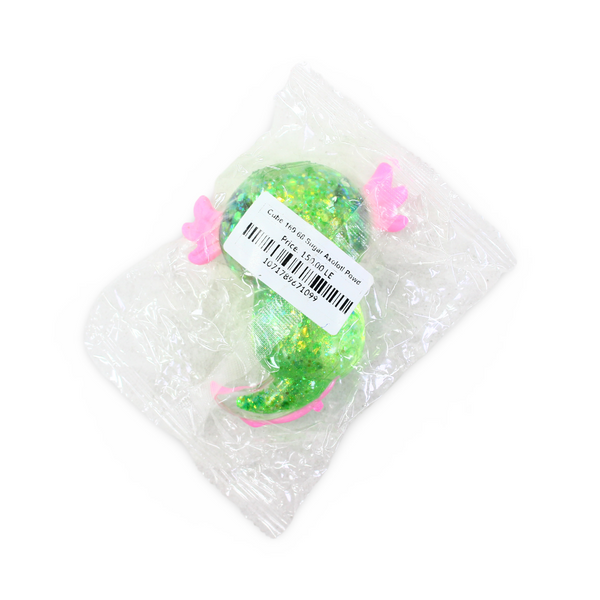 Sugar Axolotl Glitter Squishy Fidget Toy – Green