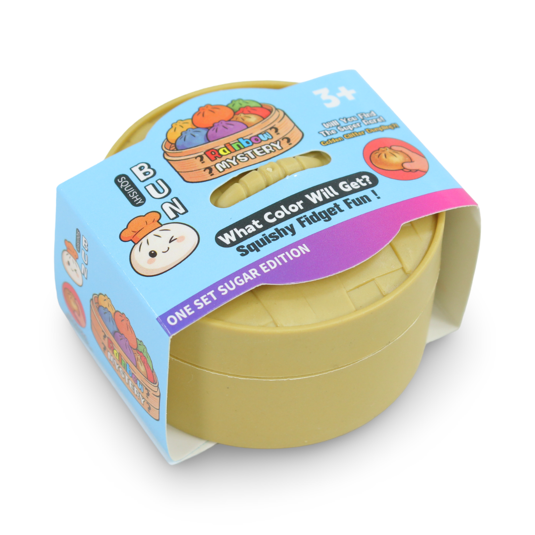 Squishy Mini Dumpling Bun Fidget Toy – Sugar Maltose 5.5cm