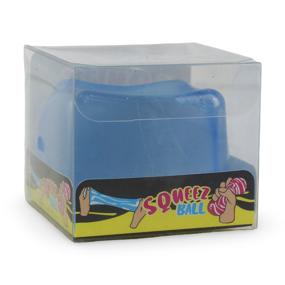 Squeez Cube 5cm PVC Slow Rising – Blue