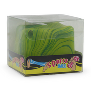 Squeez Cube Swril 5cm PVC Slow Rising – Green