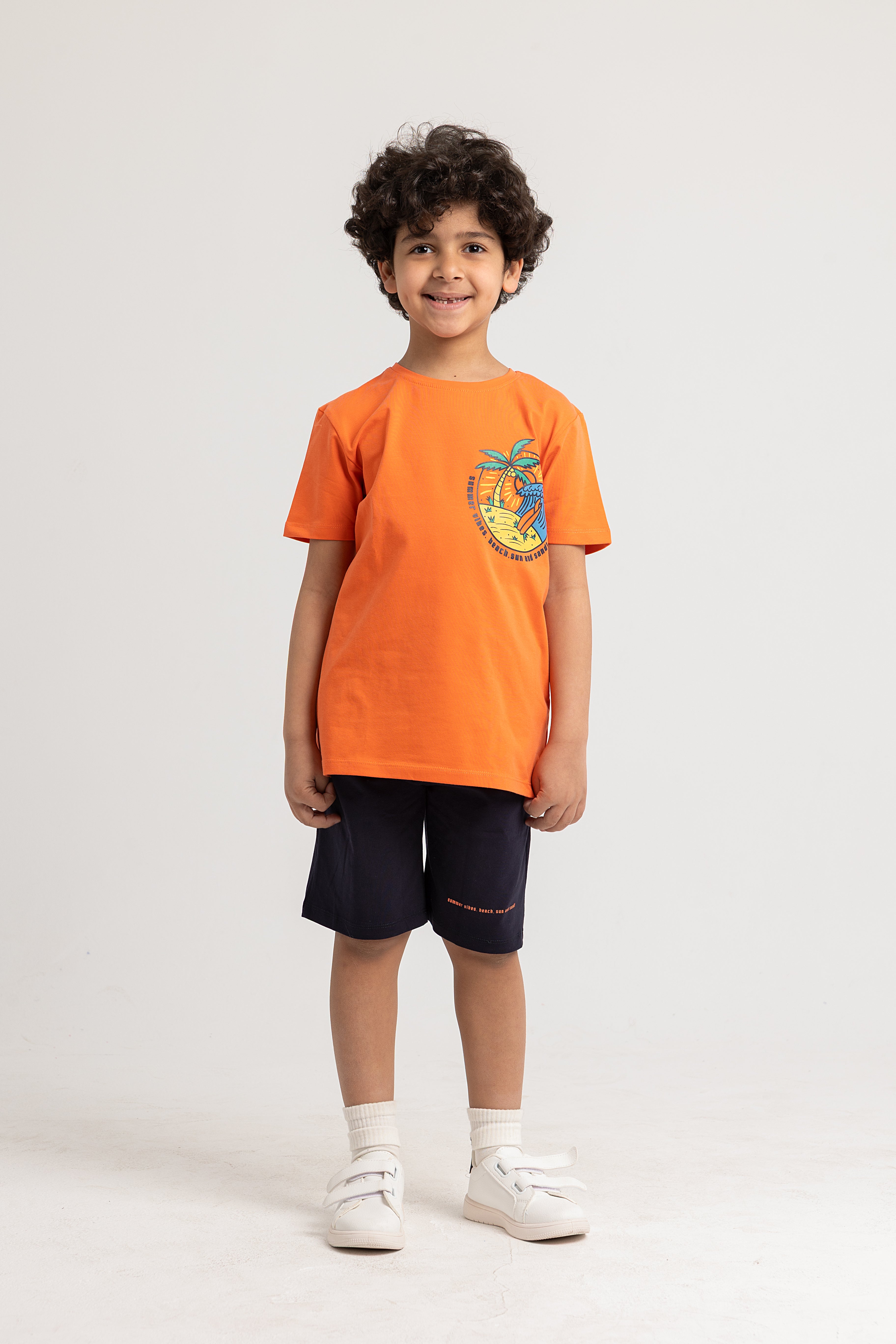 Boys Cotton Pajama Set – Summer Vibes Design