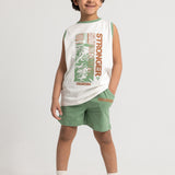 Boys Cotton Pajama Set - "Stronger" Print