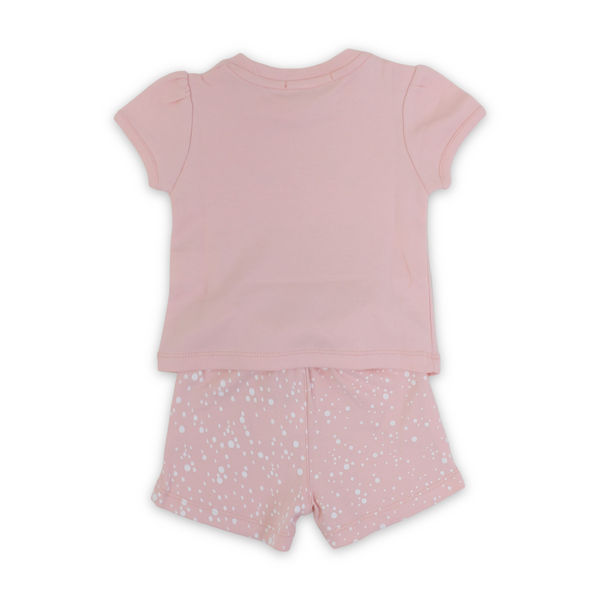 Baby Girls Cotton Pajama – Salmon with "My First Eid" Print