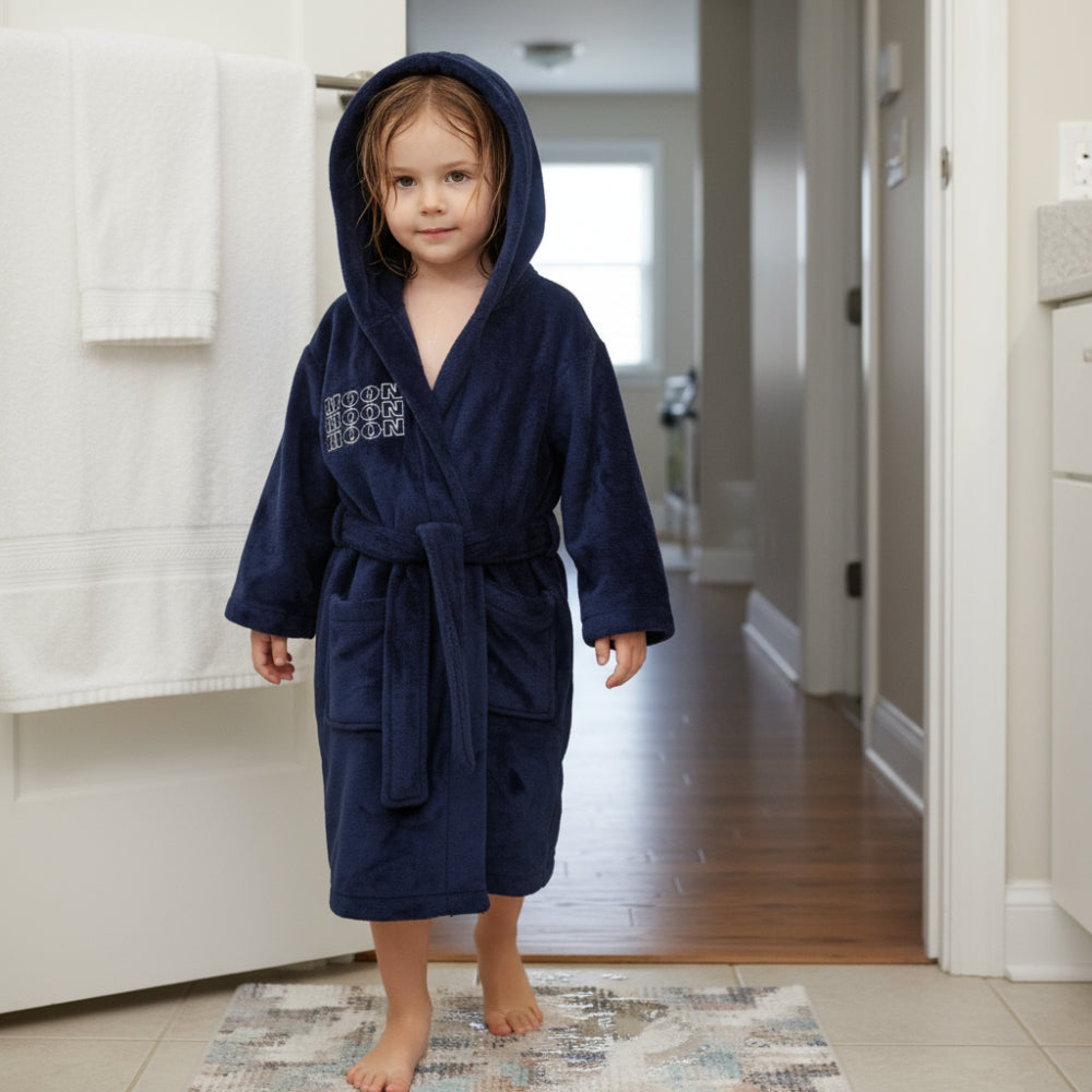 Boys Velvet Robe - Nany with Moon Design