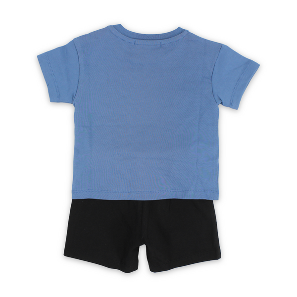 Baby Boys Cotton Pajama – Indigo with "Sweet Dreams" Print
