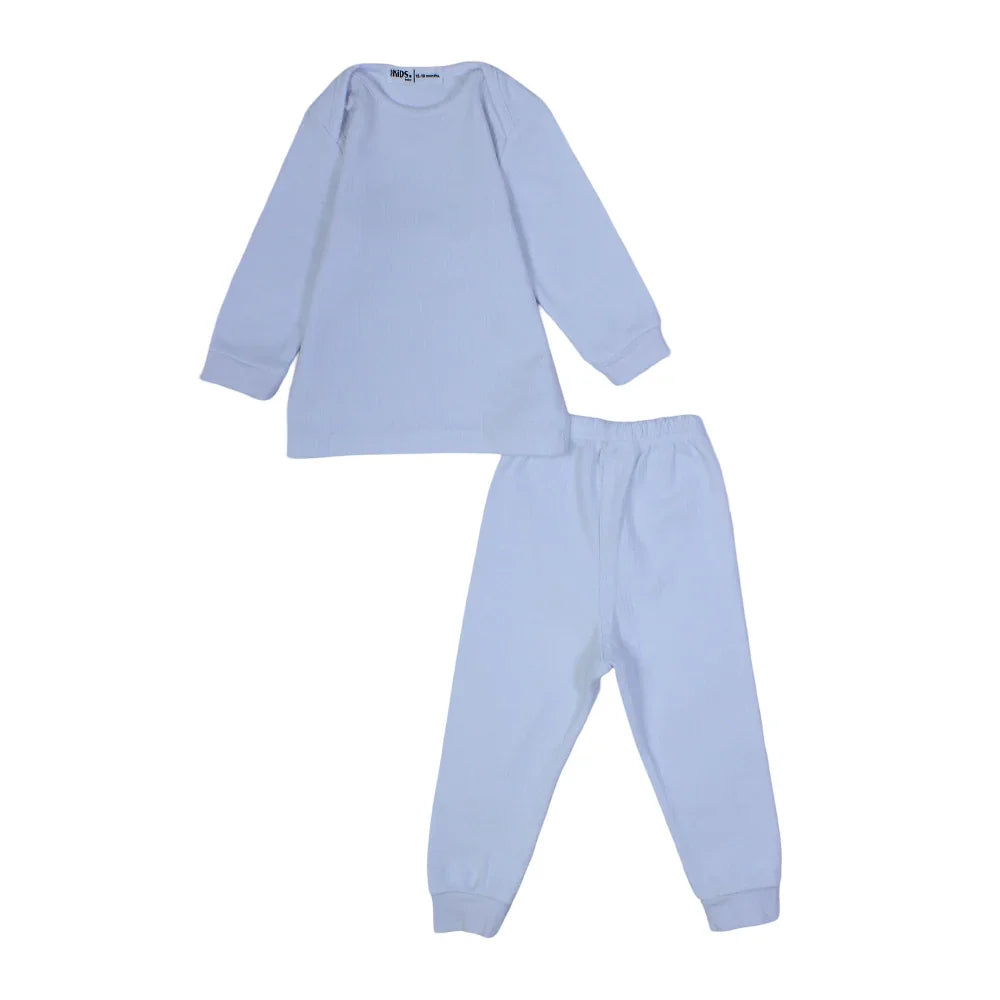 Unisex Baby Long-Sleeved Thermal Set - White