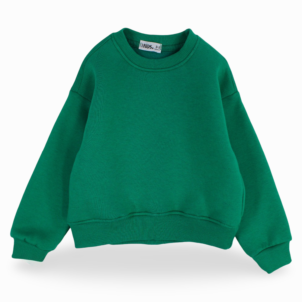 Unisex Plain Cotton Sweatshirt – Green