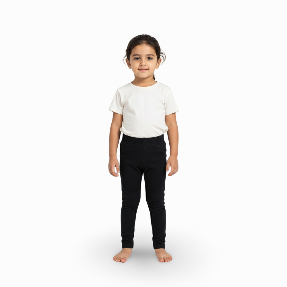 Girls Soft & Stretchy Everyday Leggings – Dark Grey