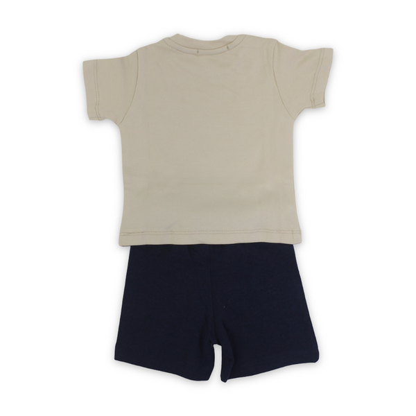 Baby Boys Cotton Pajama – Beige