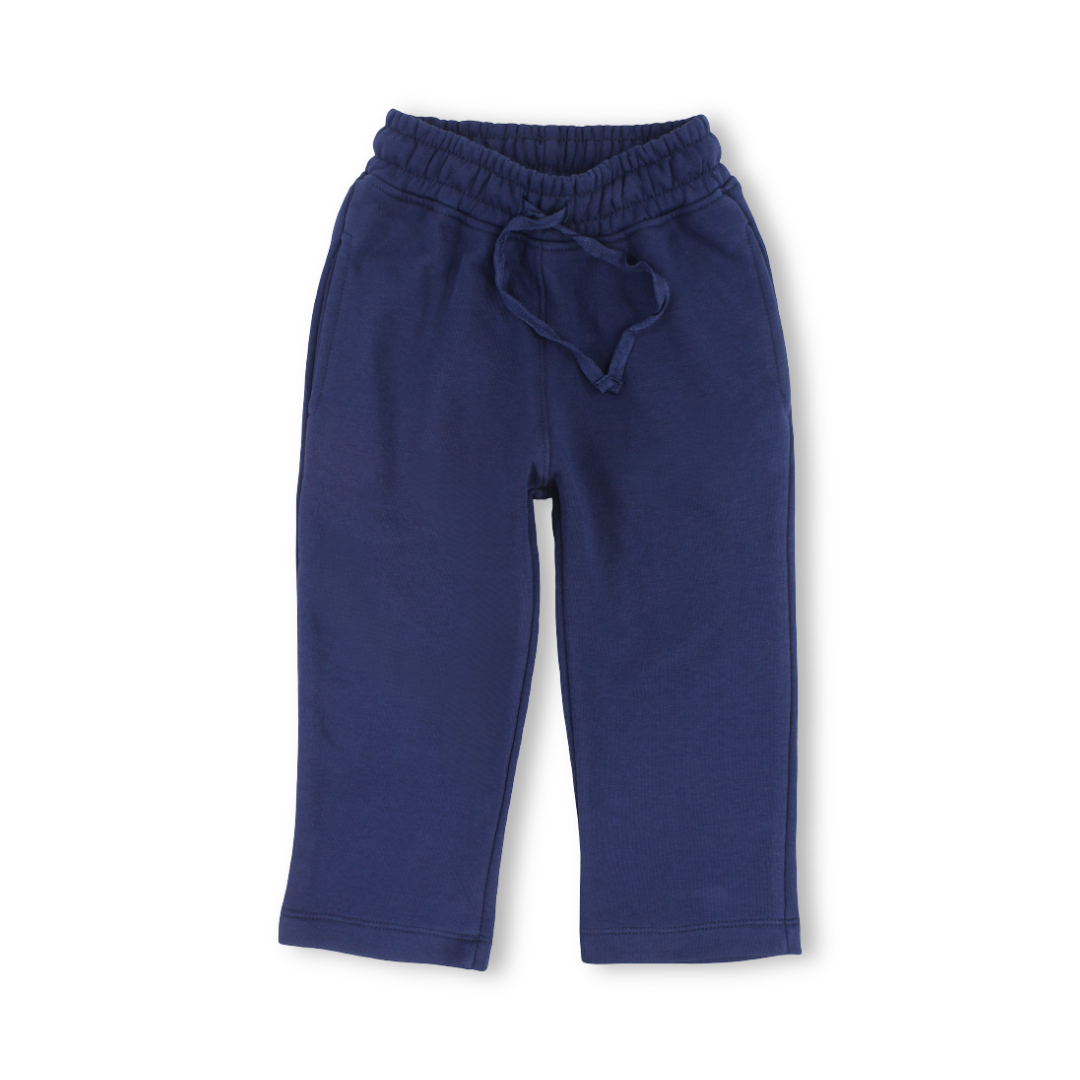 Unisex Cotton Sweatpants – Plain Navy