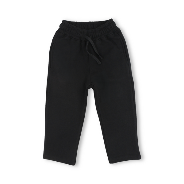 Unisex Cotton Milton Sweatpants – Black