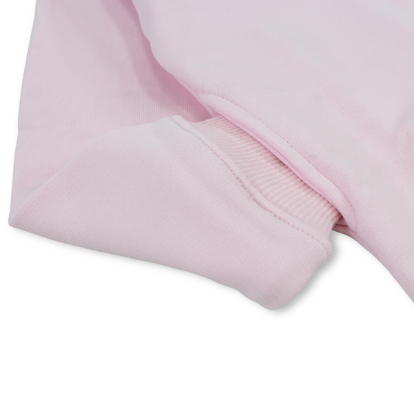 Girls Cotton Long-Sleeved Sweatshirt – Plain Pink