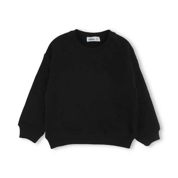 Unisex Cotton Milton Sweatshirt – Black