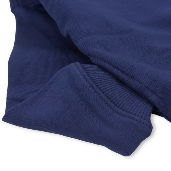 Unisex Cotton Long-Sleeved Sweatshirt – Plain Navy