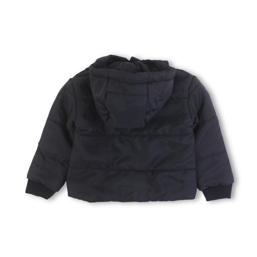 Unisex Waterproof Hooded Jacket – Black