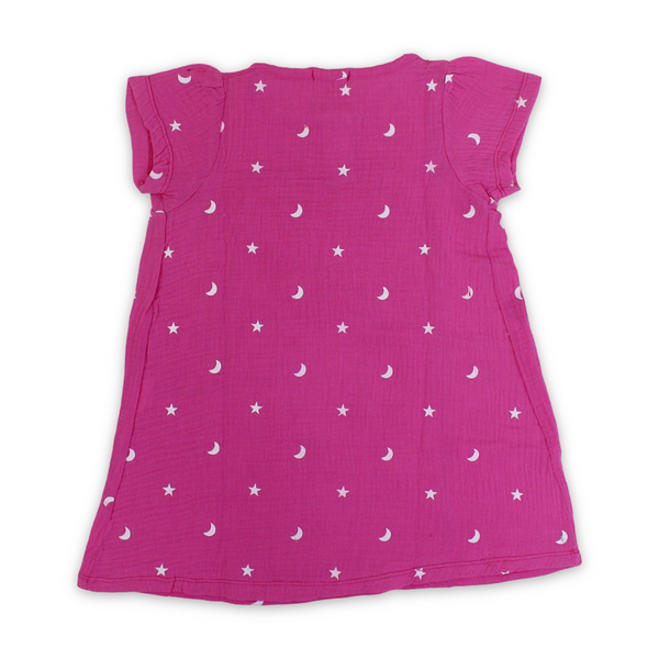 Girls Cotton Dress – Pink