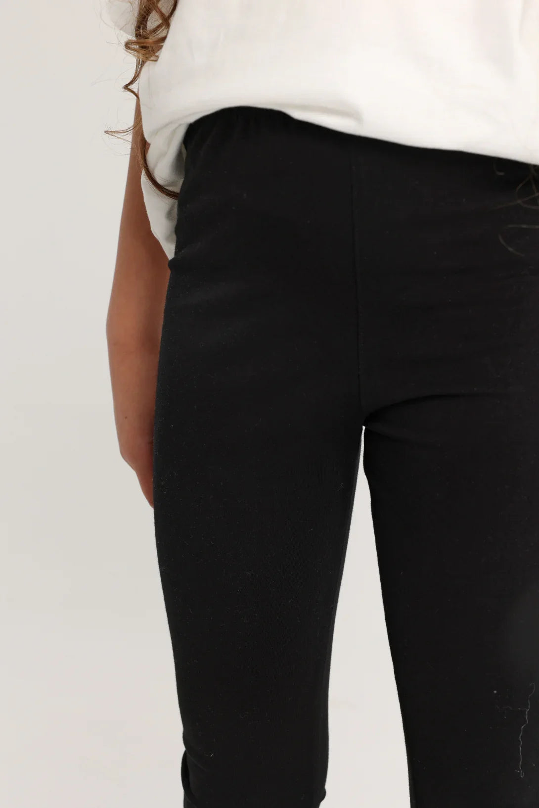 Girls Black Cotton Leggings – Pantcourt Style