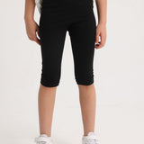 Girls Black Cotton Leggings – Pantcourt Style