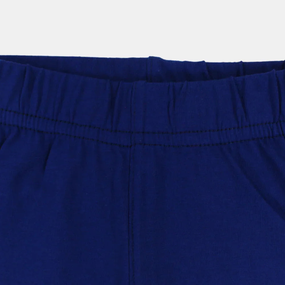 Girls Navy Cotton Leggings – Pantcourt Style