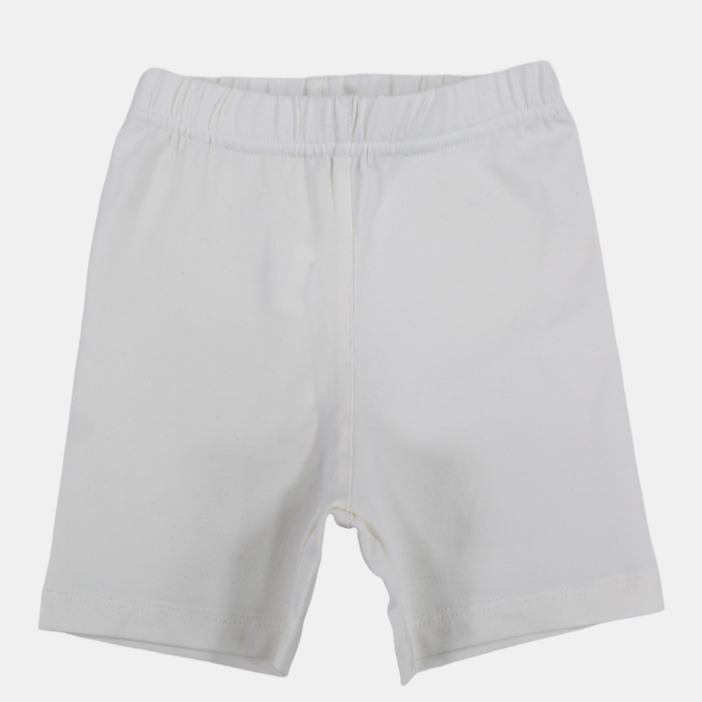 Girls Cotton Under Shorts White