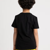 Boys "MOONS" Short-Sleeved Pajama Set – Black