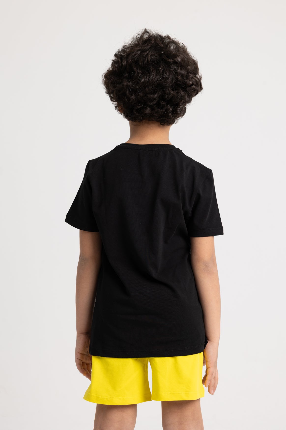 Boys "MOONS" Short-Sleeved Pajama Set – Black